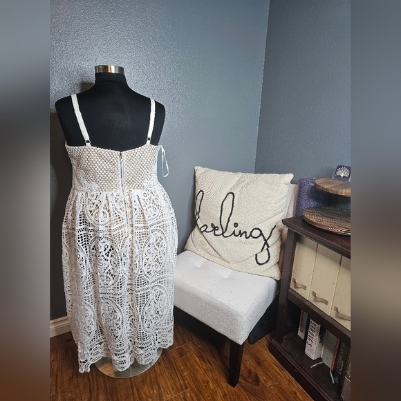 NWT City Chic white lace dress size 18W - Picture 3 of 6